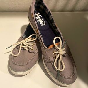 Keds Women's Taupe Loafers with White Laces